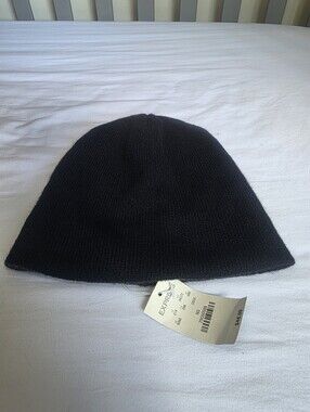 Express Black And Gray Cashmere Beanie Hat NWT